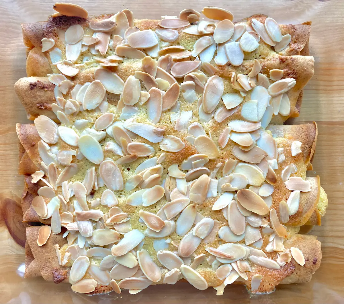 Baked Almond Cream Crepes with Sprouted Spelt Flour