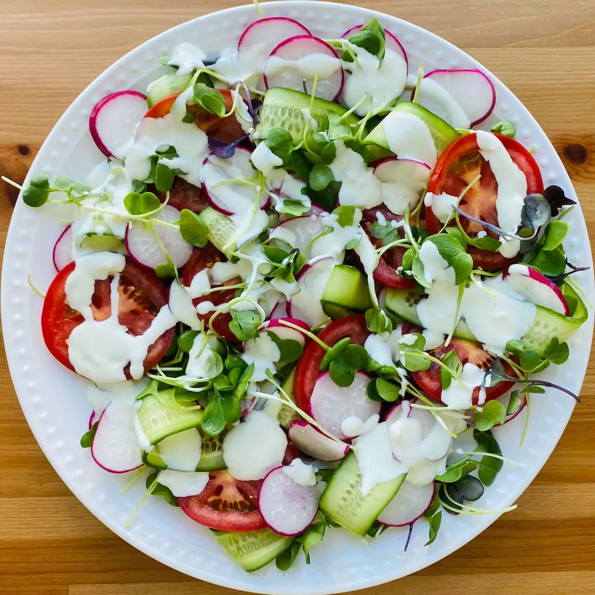 Image of Bright Radish Salad with Wasabi Cream Dressing
