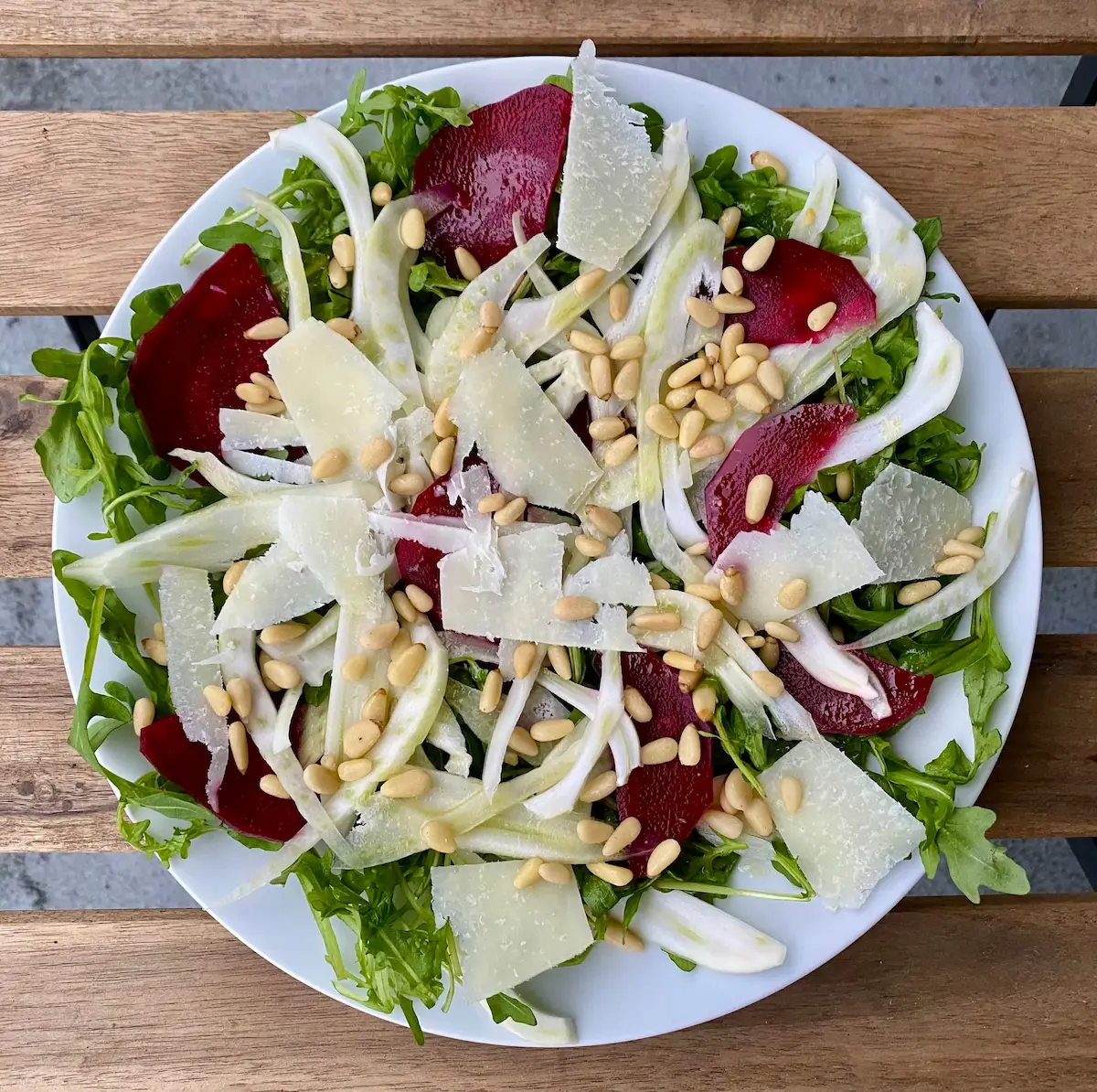 Image of Beetroot, Fennel & Arugula Salad with Pecorino