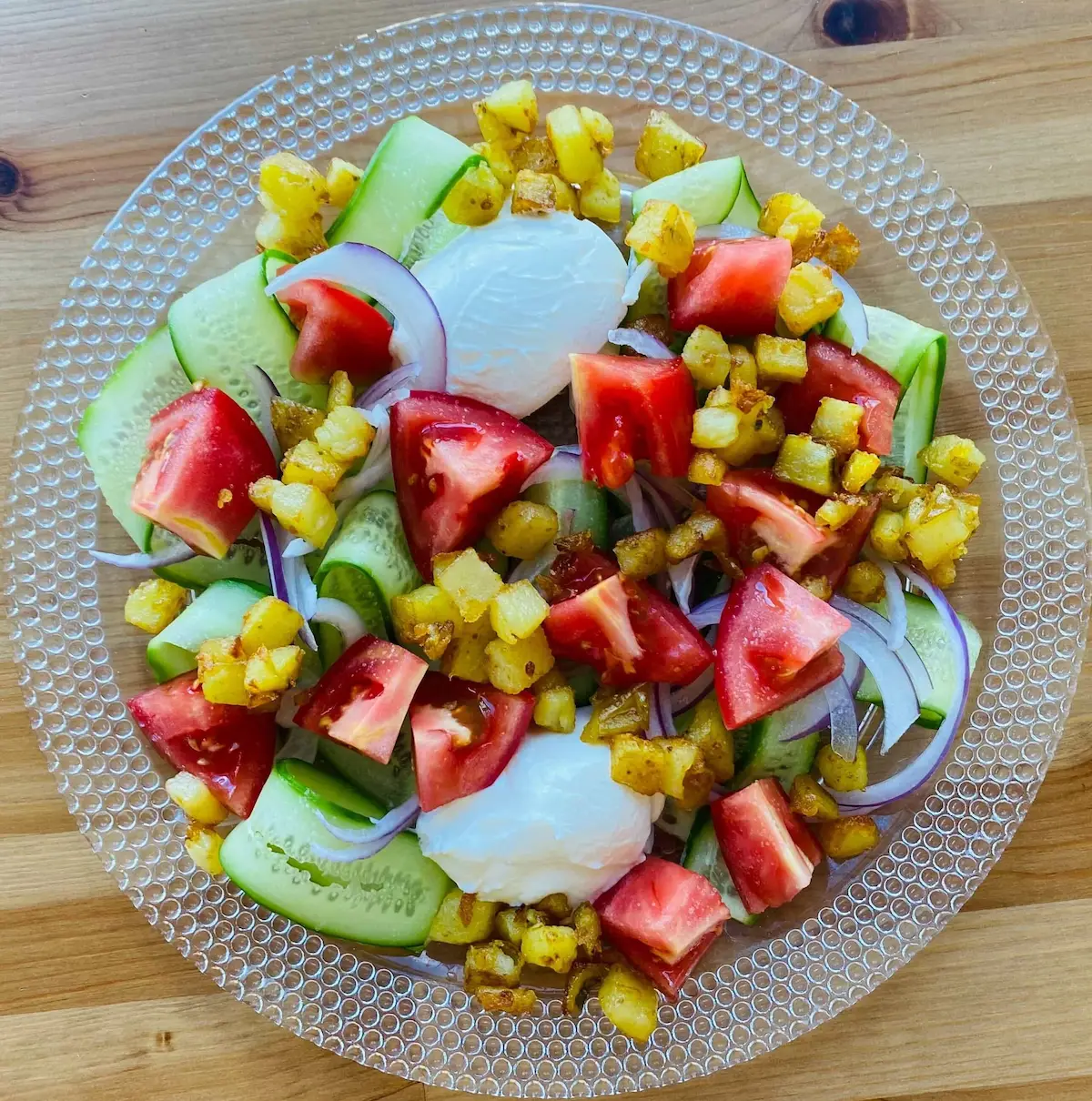 Image of Creamy Cucumber Salad with Potatoes