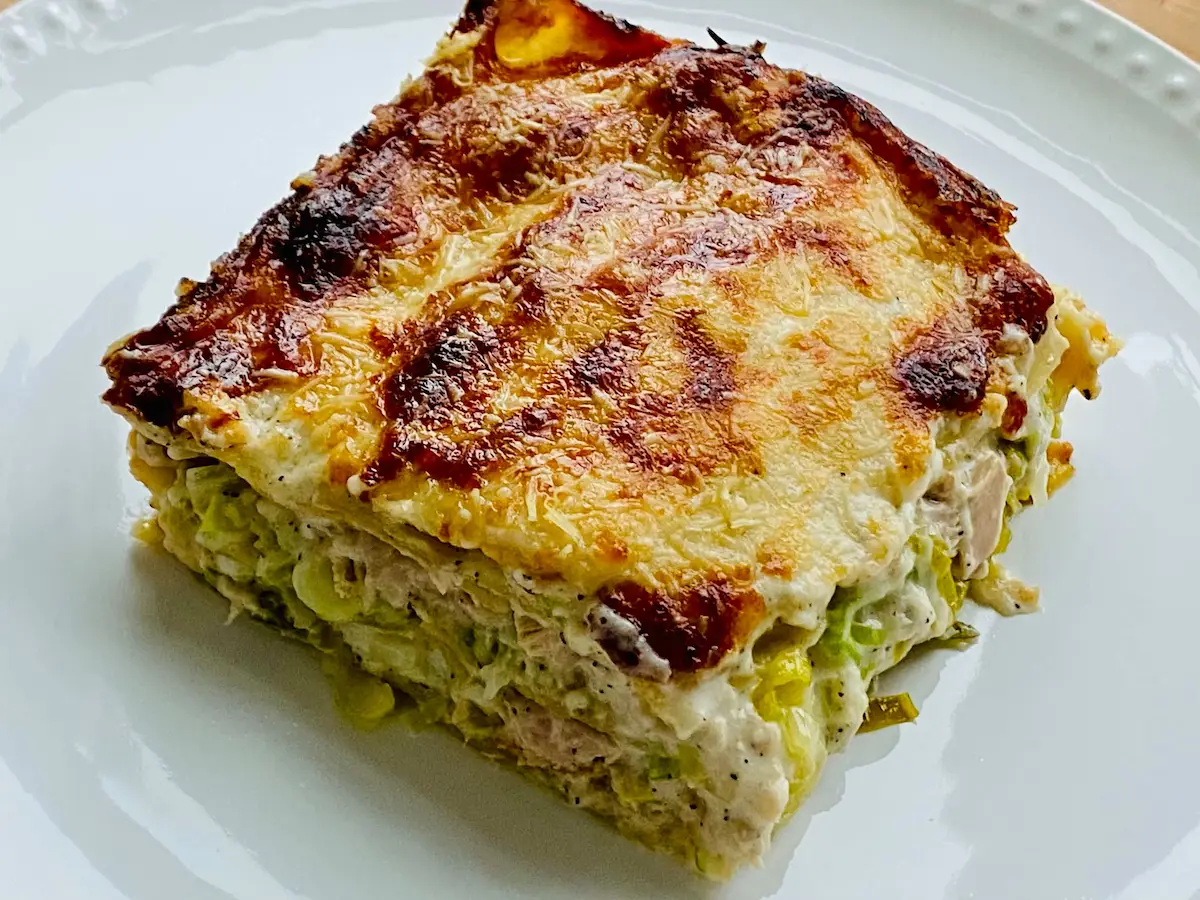 Image of White Lasagna with Leftover Chicken
